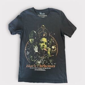 Black Christmas horror movie t-shirt